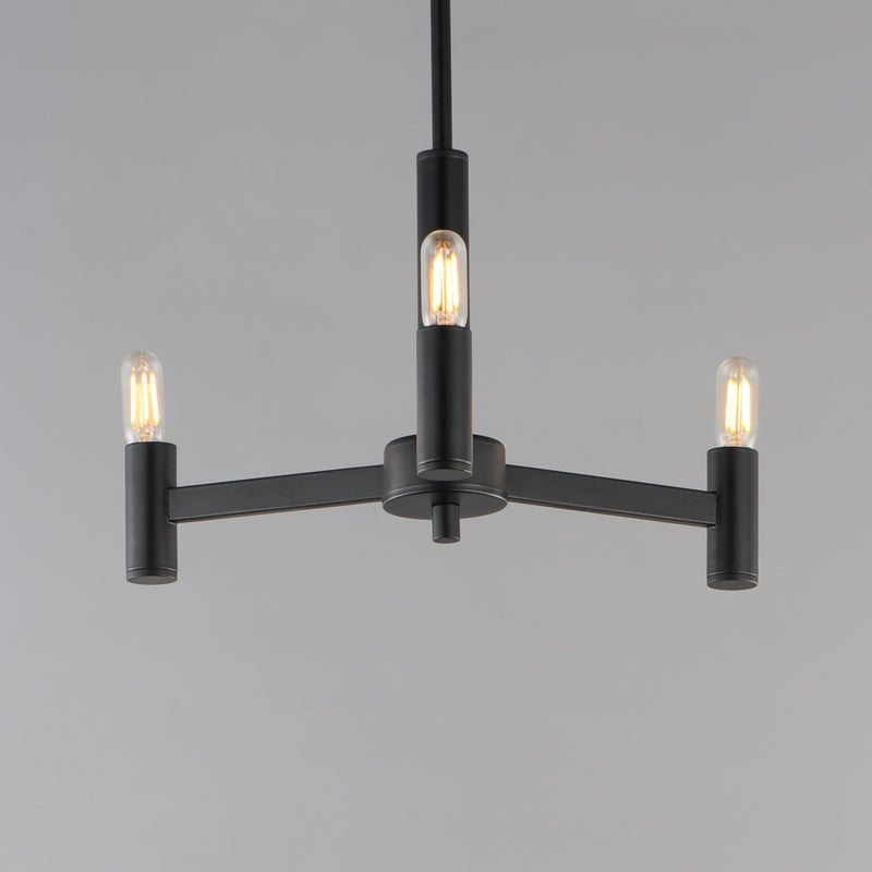 Maxim 21363BK Emana 3 Light Chandelier | Black