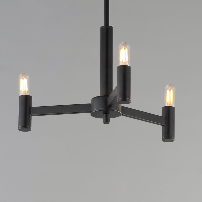 Maxim 21363BK Emana 3 Light Chandelier | Black