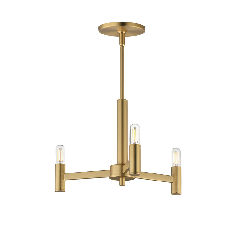 Maxim 21363NAB Emana 3 Light Chandelier | Natural Aged Brass