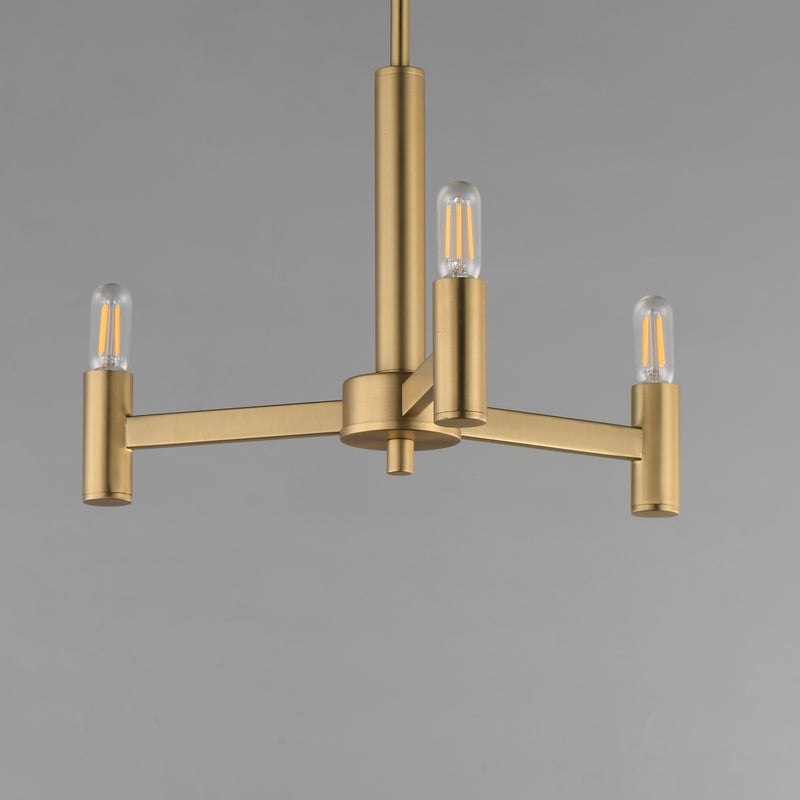 Maxim 21363NAB Emana 3 Light Chandelier | Natural Aged Brass
