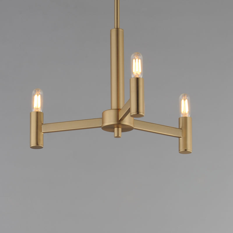 Maxim 21363NAB Emana 3 Light Chandelier | Natural Aged Brass