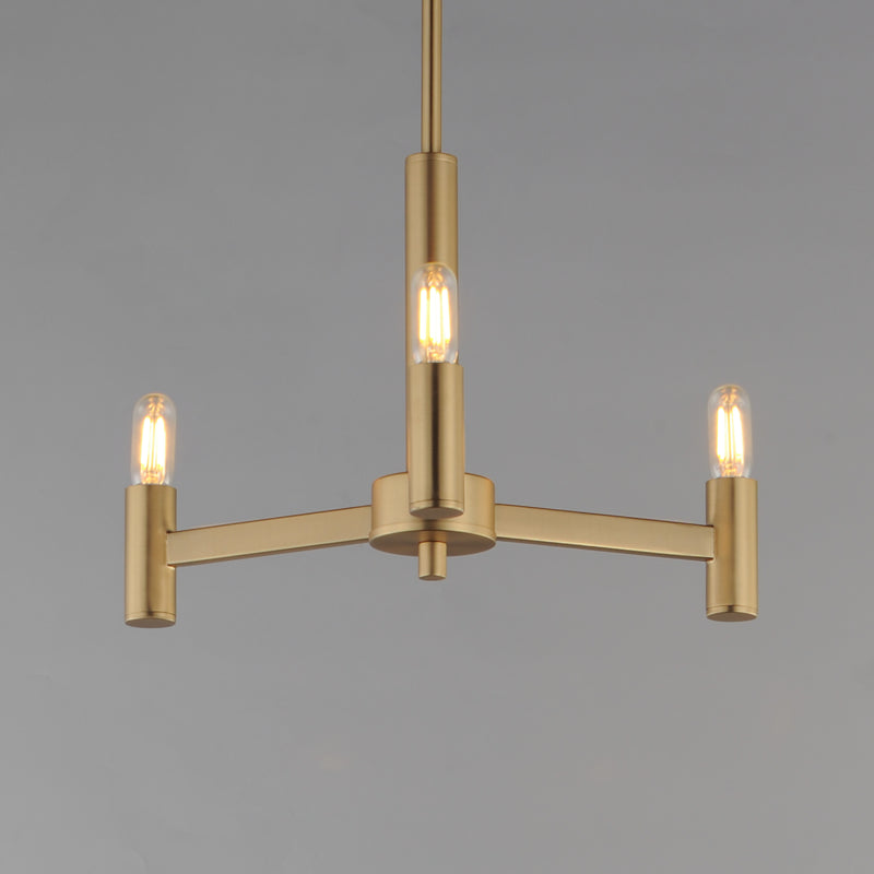 Maxim 21363NAB Emana 3 Light Chandelier | Natural Aged Brass