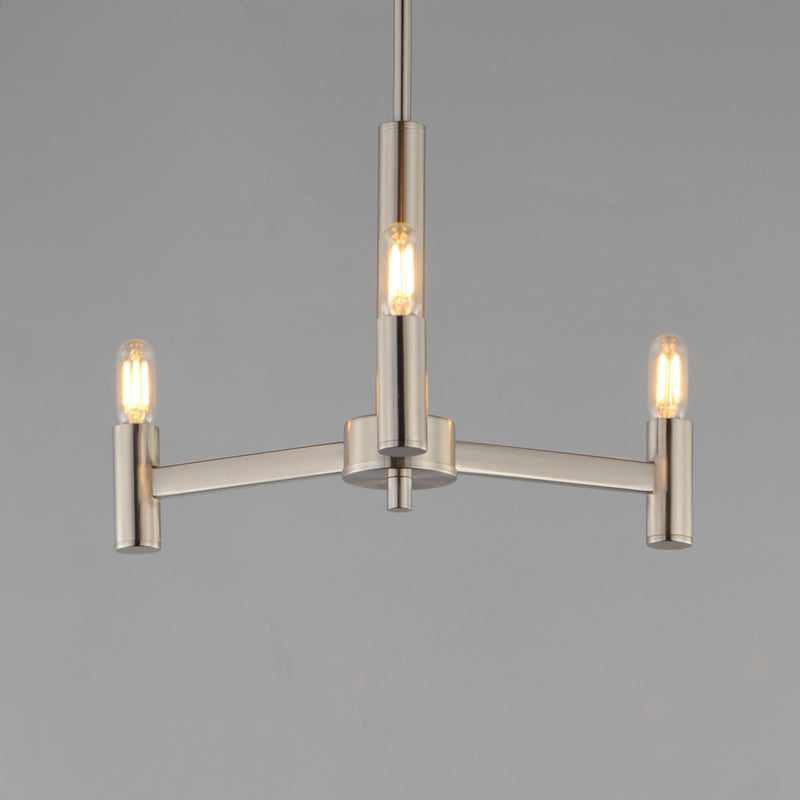 Maxim 21363SN Emana 3 Light Chandelier | Satin Nickel