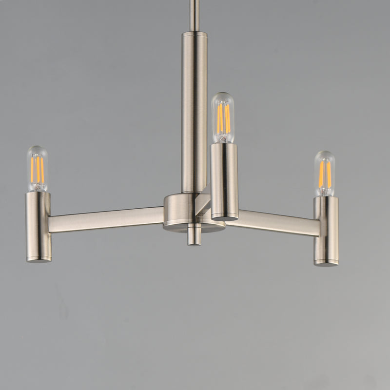 Maxim 21363SN Emana 3 Light Chandelier | Satin Nickel