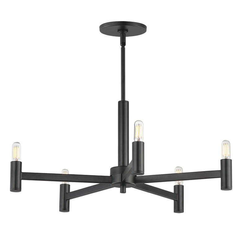 Maxim 21365BK Emana 5 Light Chandelier | Black