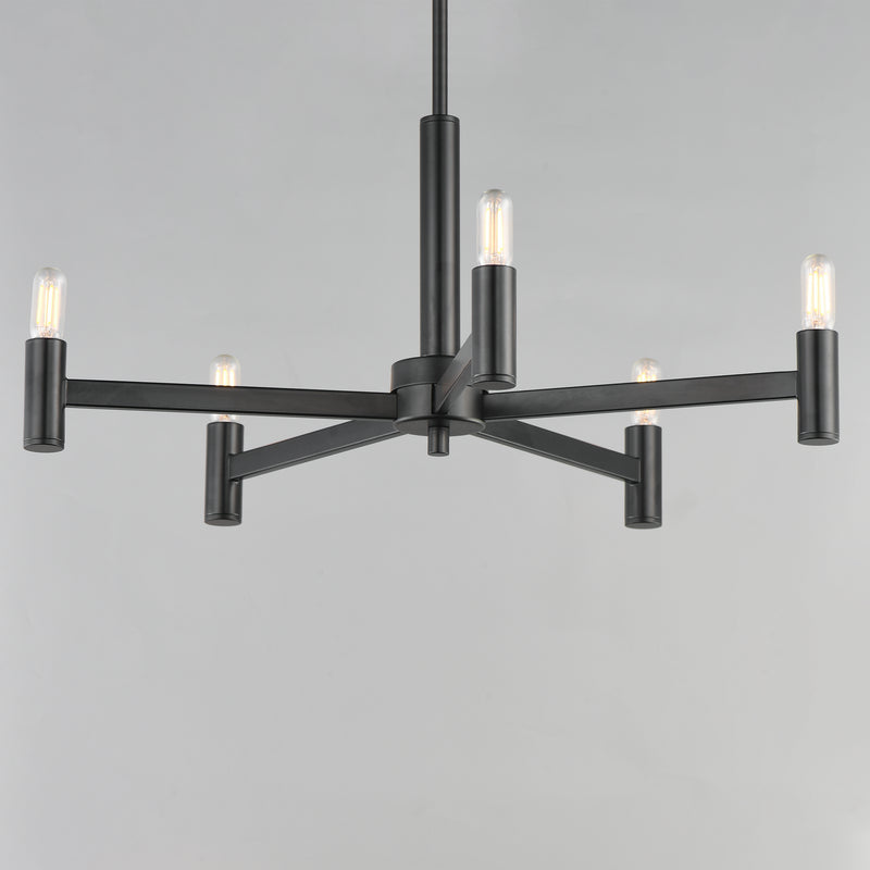 Maxim 21365BK Emana 5 Light Chandelier | Black
