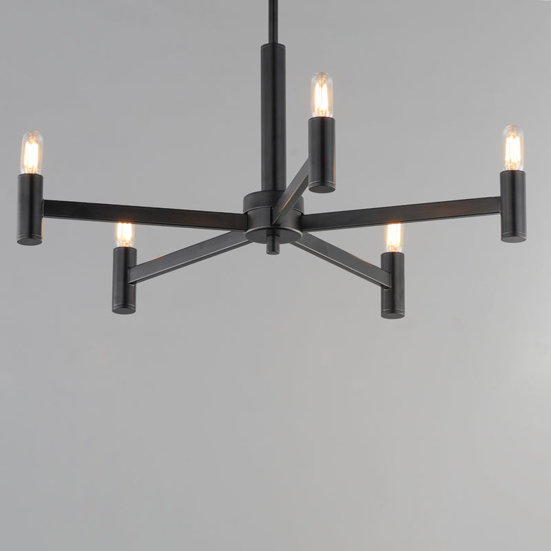 Maxim 21365BK Emana 5 Light Chandelier | Black