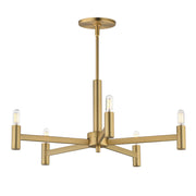 Maxim 21365NAB Emana 5 Light Chandelier | Natural Aged Brass
