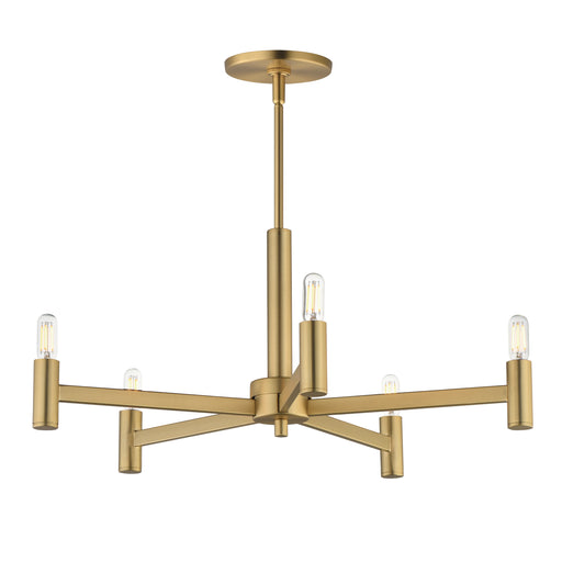 Maxim 21365NAB Emana 5 Light Chandelier | Natural Aged Brass