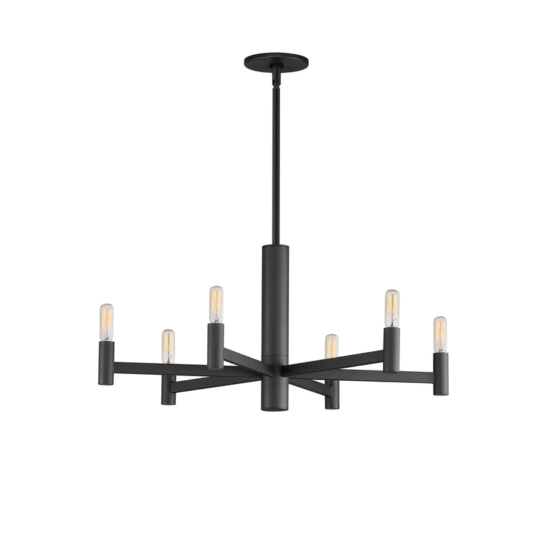 Maxim 21366BK Emana 6 Light Chandelier | Black