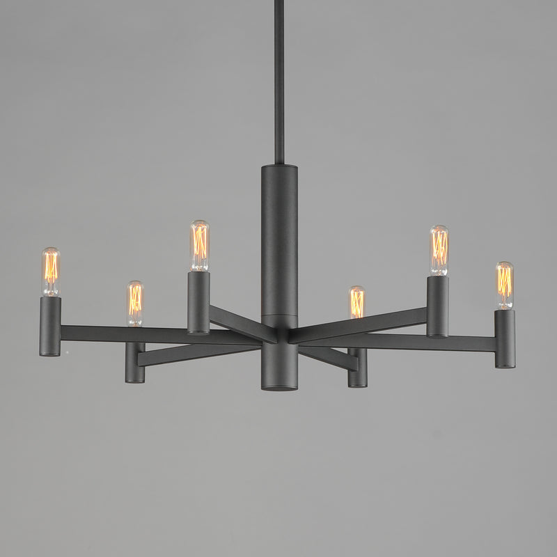 Maxim 21366BK Emana 6 Light Chandelier | Black