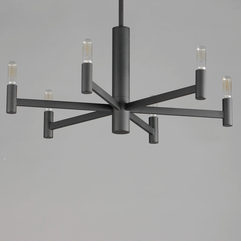 Maxim 21366BK Emana 6 Light Chandelier | Black