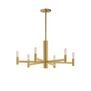 Maxim 21366NAB Emana 6 Light Chandelier | Natural Aged Brass