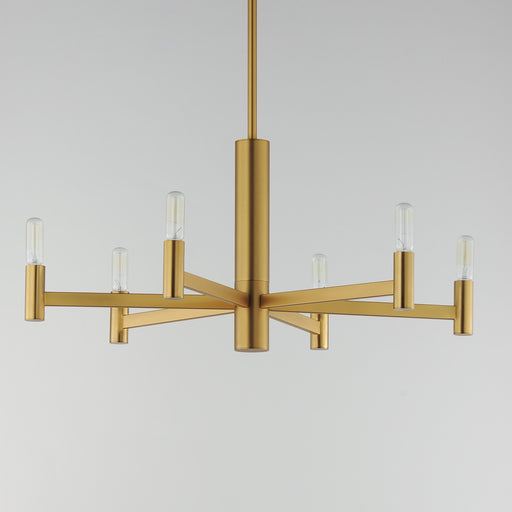 Maxim 21366NAB Emana 6 Light Chandelier | Natural Aged Brass