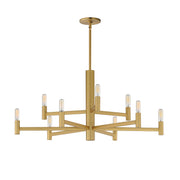 Maxim 21369NAB Emana 9 Light Chandelier | Natural Aged Brass