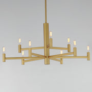 Maxim 21369NAB Emana 9 Light Chandelier | Natural Aged Brass