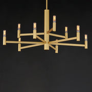 Maxim 21369NAB Emana 9 Light Chandelier | Natural Aged Brass
