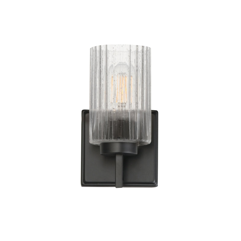 Maxim 21371CRBK Rigata 1 Light Wall Sconce | Black