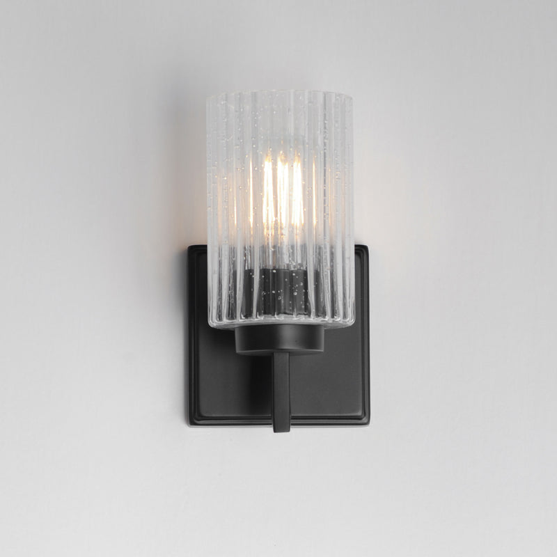 Maxim 21371CRBK Rigata 1 Light Wall Sconce | Black