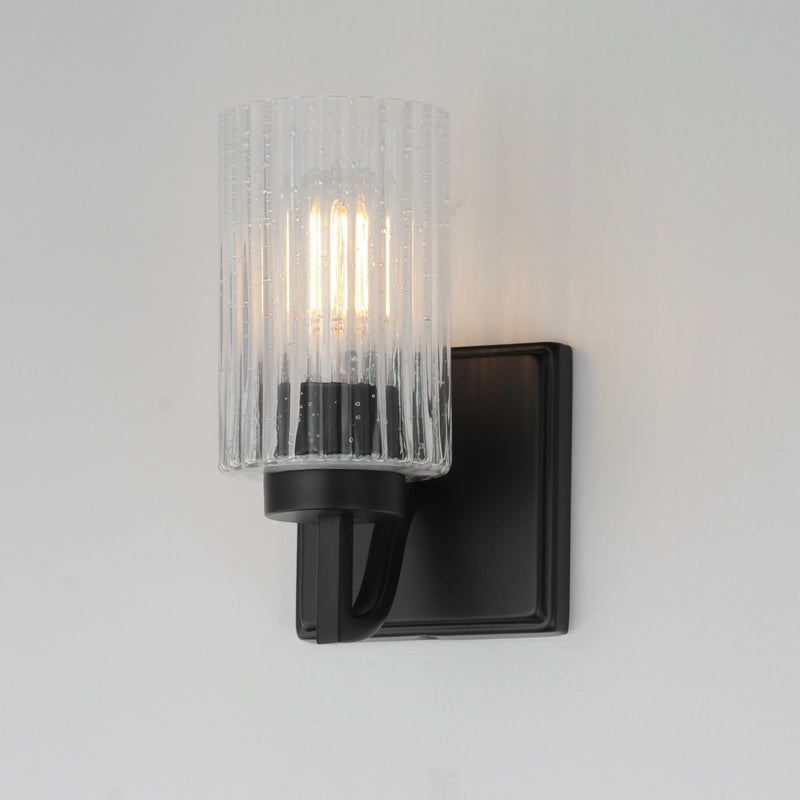 Maxim 21371CRBK Rigata 1 Light Wall Sconce | Black