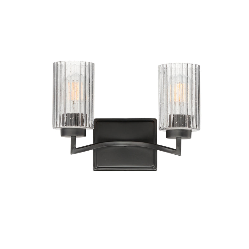 Maxim 21372CRBK Rigata 2 Light Wall Sconce | Black