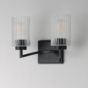 Maxim 21372CRBK Rigata 2 Light Wall Sconce | Black