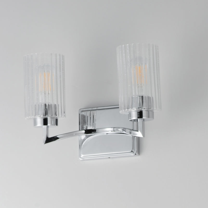 Maxim 21372CRPN Rigata 2 Light Wall Sconce | Polished Nickel