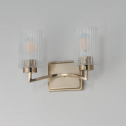 Maxim 21372CRSCH Rigata 2 Light Wall Sconce | Satin Champagne