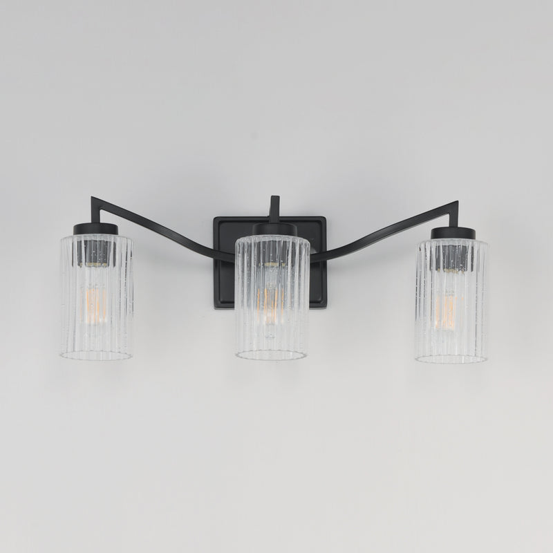 Maxim 21373CRBK Rigata 3 Light Bath Vanity | Black