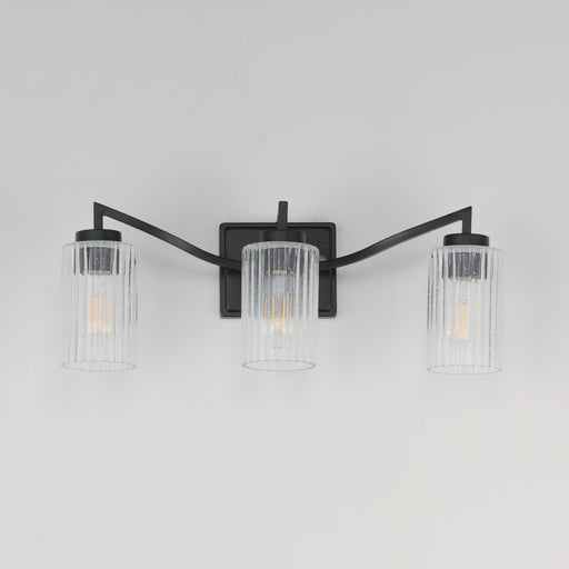 Maxim 21373CRBK Rigata 3 Light Bath Vanity | Black