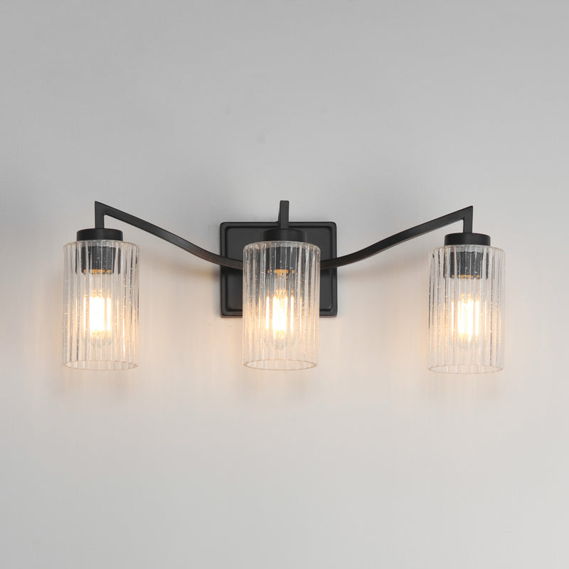 Maxim 21373CRBK Rigata 3 Light Bath Vanity | Black
