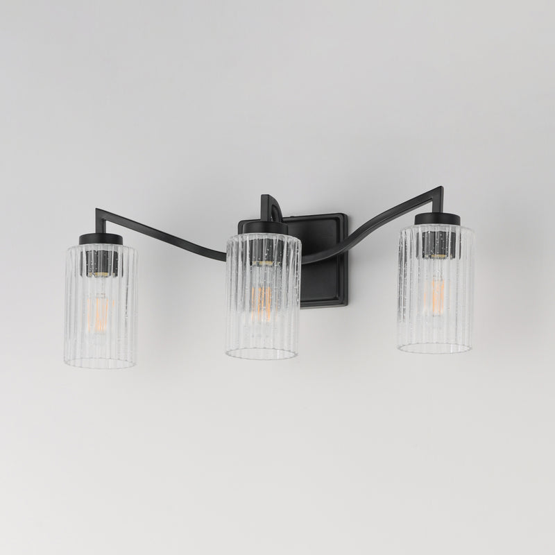 Maxim 21373CRBK Rigata 3 Light Bath Vanity | Black