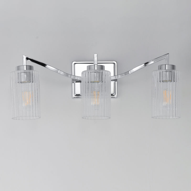 Maxim 21373CRPN Rigata 3 Light Bath Vanity | Polished Nickel