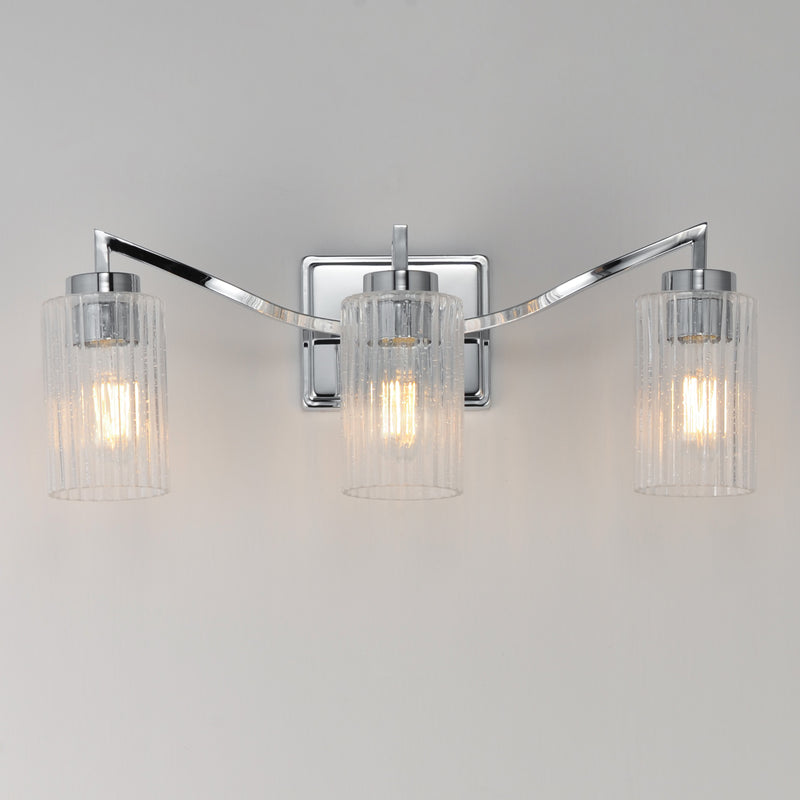 Maxim 21373CRPN Rigata 3 Light Bath Vanity | Polished Nickel
