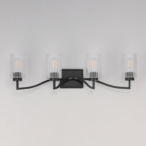 Maxim 21374CRBK Rigata 4 Light Bath Vanity | Black