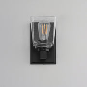 Maxim 21381CLBK Cubos 1 Light Wall Sconce | Black
