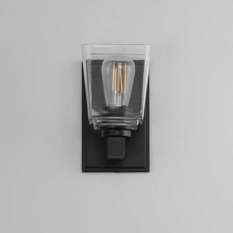 Maxim 21381CLBK Cubos 1 Light Wall Sconce | Black