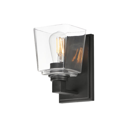 Maxim 21381CLBK Cubos 1 Light Wall Sconce | Black
