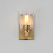 Maxim 21381CLNAB Cubos 1 Light Wall Sconce | Natural Aged Brass
