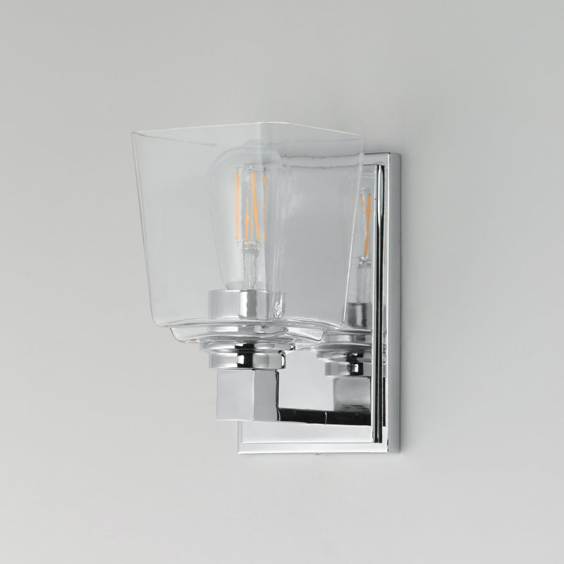 Maxim 21381CLPC Cubos 1 Light Wall Sconce | Polished Chrome