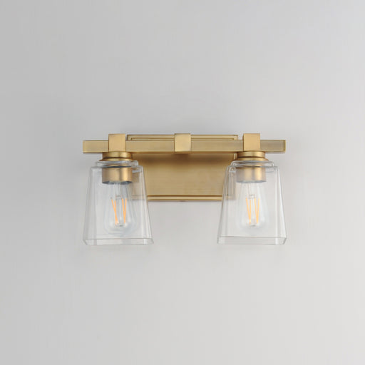Maxim 21382CLNAB Cubos 2 Light Wall Sconce | Natural Aged Brass