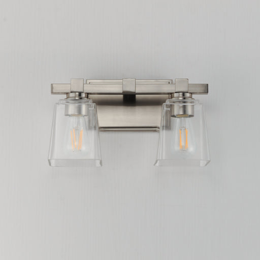 Maxim 21382CLSN Cubos 2 Light Wall Sconce | Satin Nickel