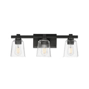 Maxim 21383CLBK Cubos 3 Light Bath Vanity | Black