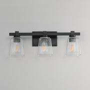 Maxim 21383CLBK Cubos 3 Light Bath Vanity | Black