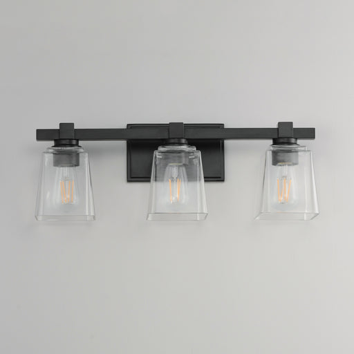 Maxim 21383CLBK Cubos 3 Light Bath Vanity | Black