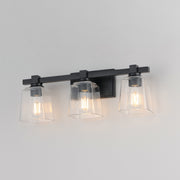 Maxim 21383CLBK Cubos 3 Light Bath Vanity | Black