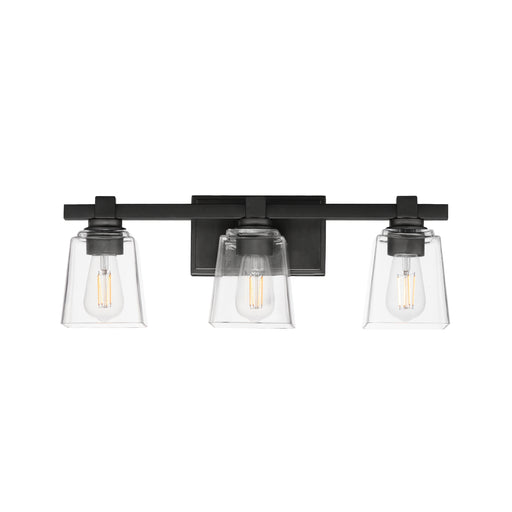 Maxim 21383CLBK Cubos 3 Light Bath Vanity | Black
