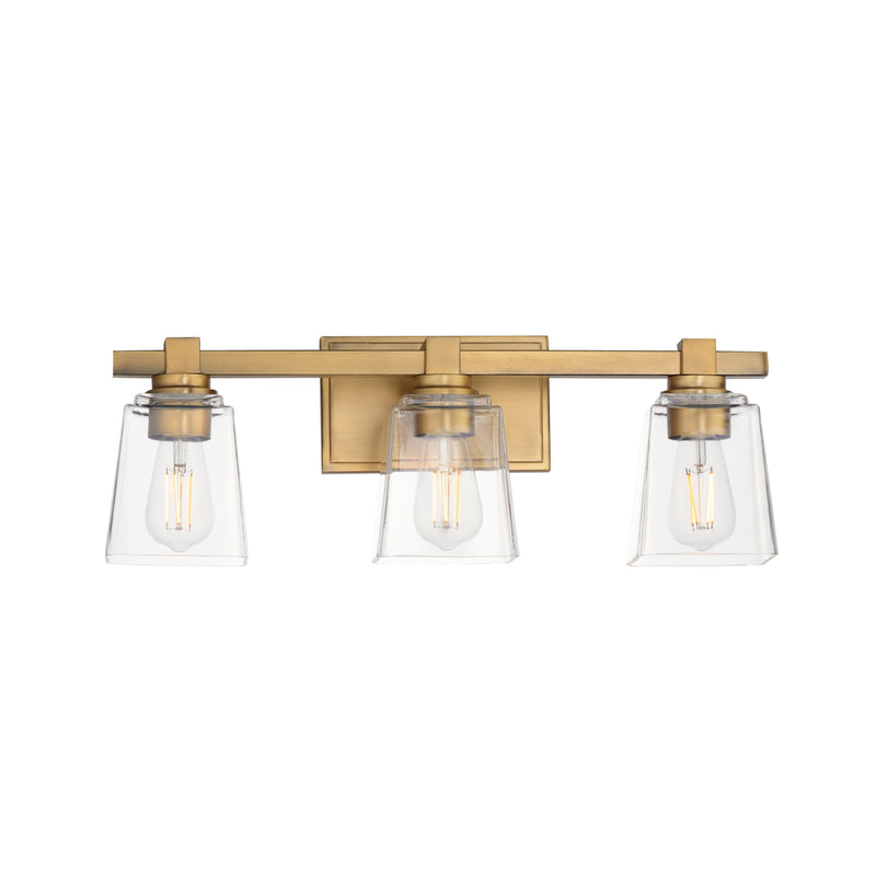 Maxim 21383CLNAB Cubos 3 Light Bath Vanity | Natural Aged Brass
