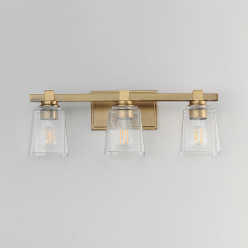 Maxim 21383CLNAB Cubos 3 Light Bath Vanity | Natural Aged Brass
