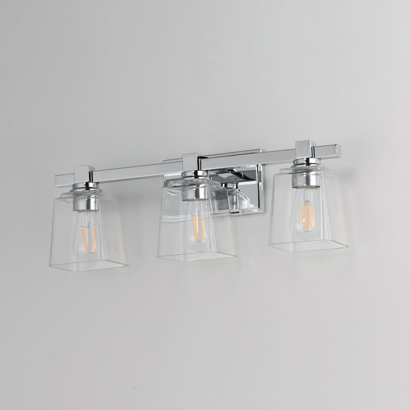 Maxim 21383CLPC Cubos 3 Light Bath Vanity | Polished Chrome